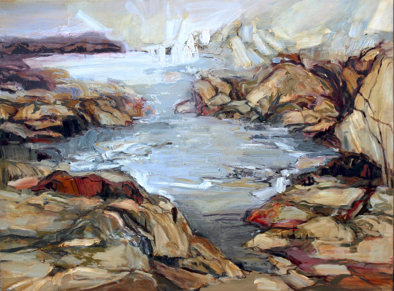 North Atlantic, painting by L Johnson 