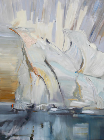 Iceberg painting Lisa Johnson